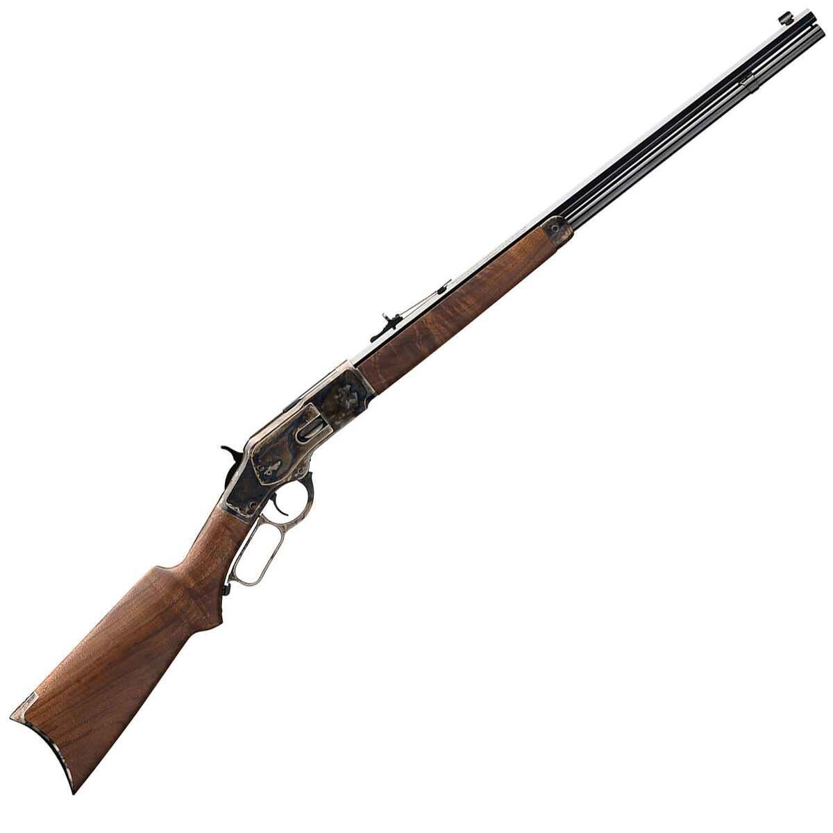 Winchester Model 1873 Satin Oiled Walnut Lever Action Rifle - 45 (Long) Colt - 24in - Brown Winchester Model 1873 Satin Oiled Walnut Lever Action Rifle - 45 (Long) Colt - 24in - Brown
