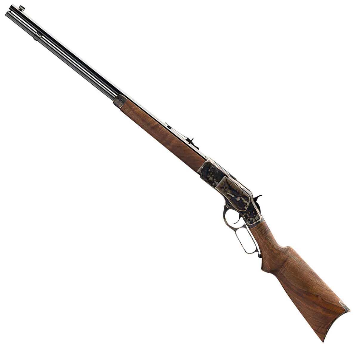 Winchester Model 1873 Satin Oiled Walnut Lever Action Rifle - 45 (Long) Colt - 24in - Brown Winchester Model 1873 Satin Oiled Walnut Lever Action Rifle - 45 (Long) Colt - 24in - Brown