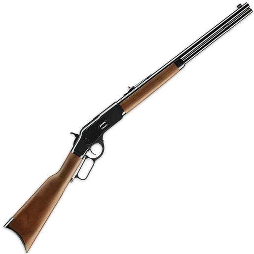Winchester Model 1873 Short Blued Lever Action Rifle - 357 Magnum - 20in - Brown image