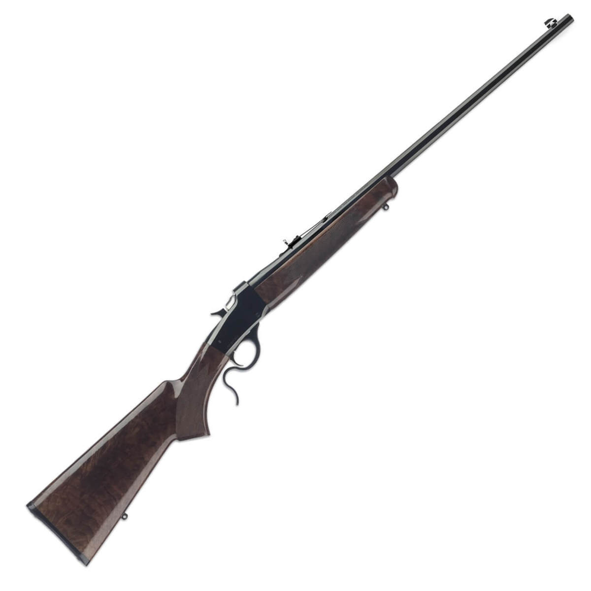 Winchester Model 1885 Hunter Rimfire Walnut/Blued Single Shot Rifle - 17 HMR - 24in - Satin Finish Walnut Winchester Model 1885 Hunter Rimfire Walnut/Blued Single Shot Rifle - 17 HMR - 24in - Satin Finish Walnut