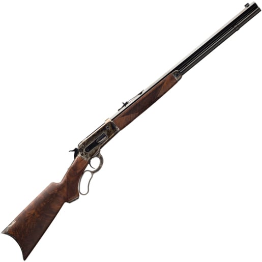 Winchester Model 1886 Deluxe 45-70 Government Case Polished Blued Hardened Lever Action Rifle – 24in