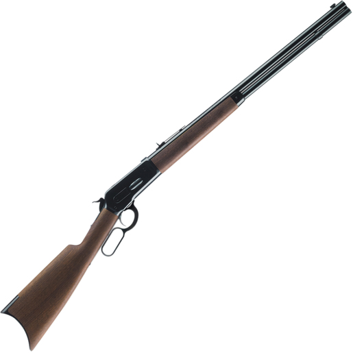 Winchester 1886 Short Blued Lever Action Rifle - 45-70 Government - 24in - Brown image
