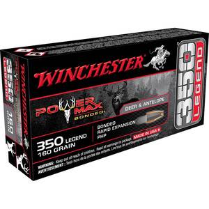 Winchester Power Max 350 Legend 160gr Bonded Rifle Ammo - 20 Rounds