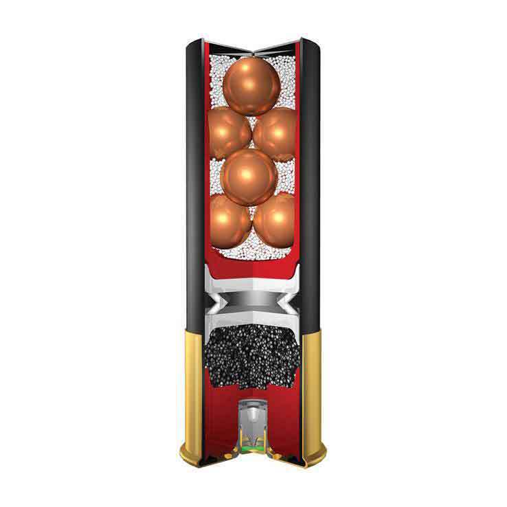 Winchester Razorback XT 12 Gauge 2-3/4in 00 Buck Buckshot Shotshells - 5 Rounds Winchester Razorback XT 12 Gauge 2-3/4in 00 Buck Buckshot Shotshells - 5 Rounds
