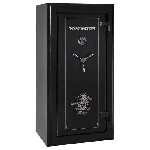 Winchester Safes Treasury 26 Gun Safe – Black – Black