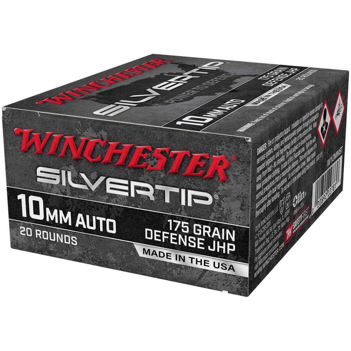 Winchester Silvertip 10mm Auto 175gr JHP Handgun Ammo - 20 Rounds Winchester Silvertip 10mm Auto 175gr JHP Handgun Ammo - 20 Rounds