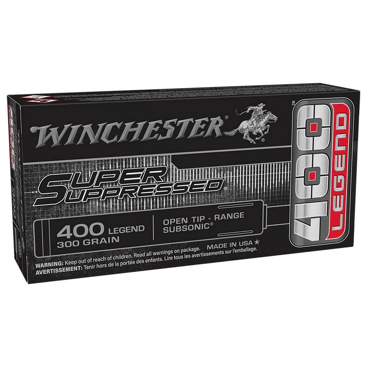 Open Tip Range Rounds Winchester Super Suppressed 400 Legend 300gr Open Tip Range Rifle Ammo ...