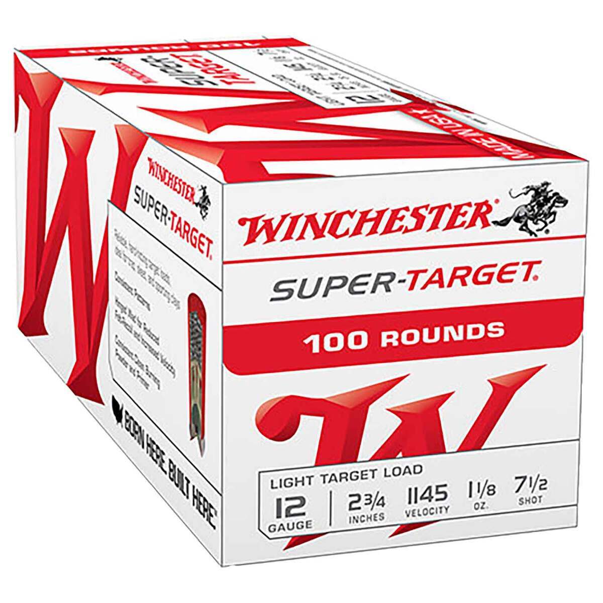Winchester Super Target 12 Gauge 2-3/4in #7.5 1-1/8oz Target Shotshells ...