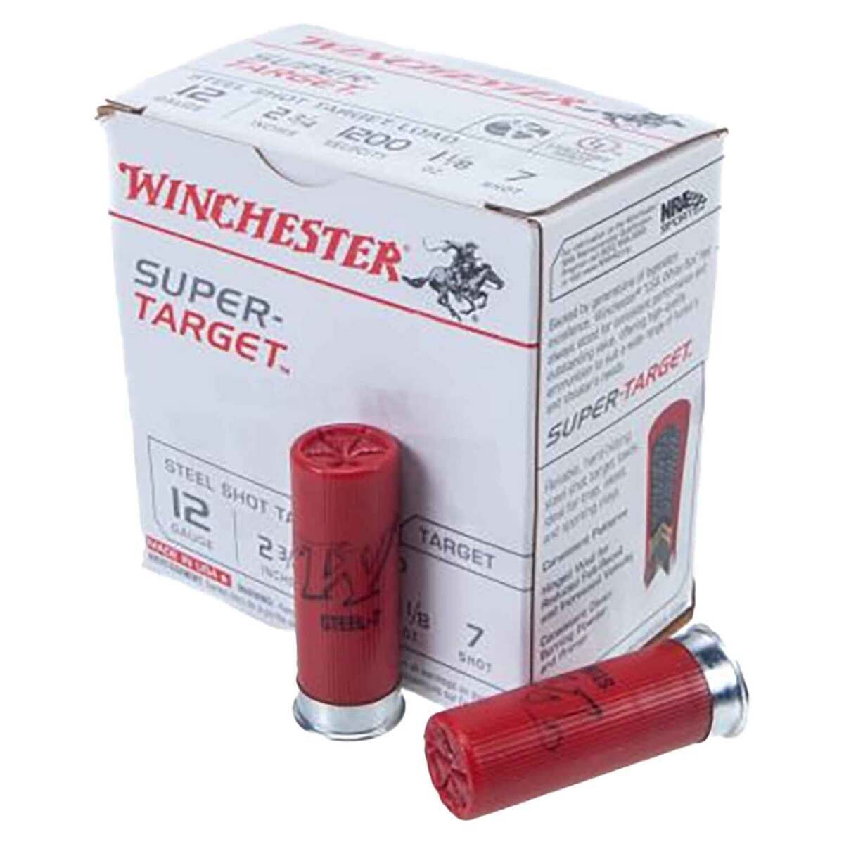Winchester Super Target 12 Gauge 2-3/4in #7.5 1-1/8oz Target Shotshells ...