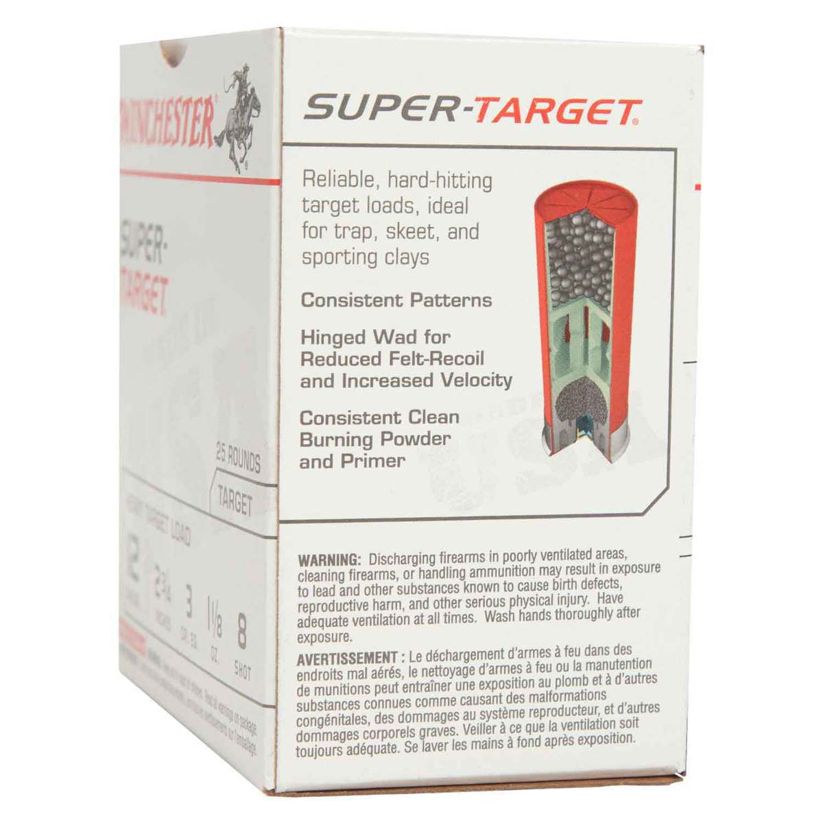 Winchester Super Target 12 Gauge 2-3/4in #8 1-1/8oz Heavy Target Shotshells - 25 Rounds Winchester Super Target 12 Gauge 2-3/4in #8 1-1/8oz Heavy Target Shotshells - 25 Rounds