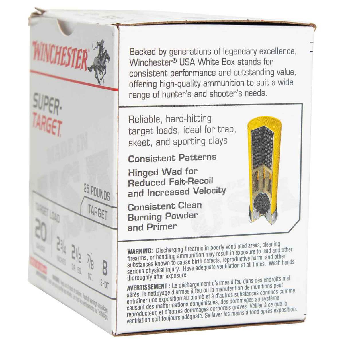 Winchester Super Target 20 Gauge 2-3/4in #7.5 7/8oz Target Shotshells - 25 Rounds Winchester Super Target 20 Gauge 2-3/4in #7.5 7/8oz Target Shotshells - 25 Rounds