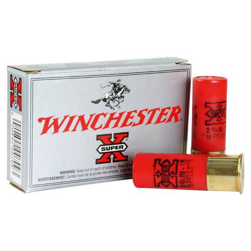Winchester Super X 12 Gauge 2-3/4in #1 Buck Buckshot Shotshells – 5 Rounds – #1 Buck