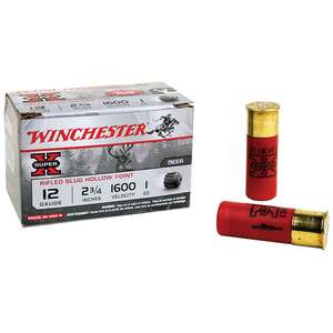 Winchester Super X 12 Gauge 2-3/4in 1oz Slug Shotshells - 15 Rounds