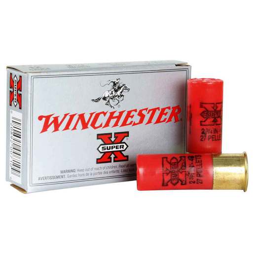 Winchester Super X 12 Gauge 2-3/4in #4 Buck Buckshot Shotshells – 5 Rounds – #4 Buck