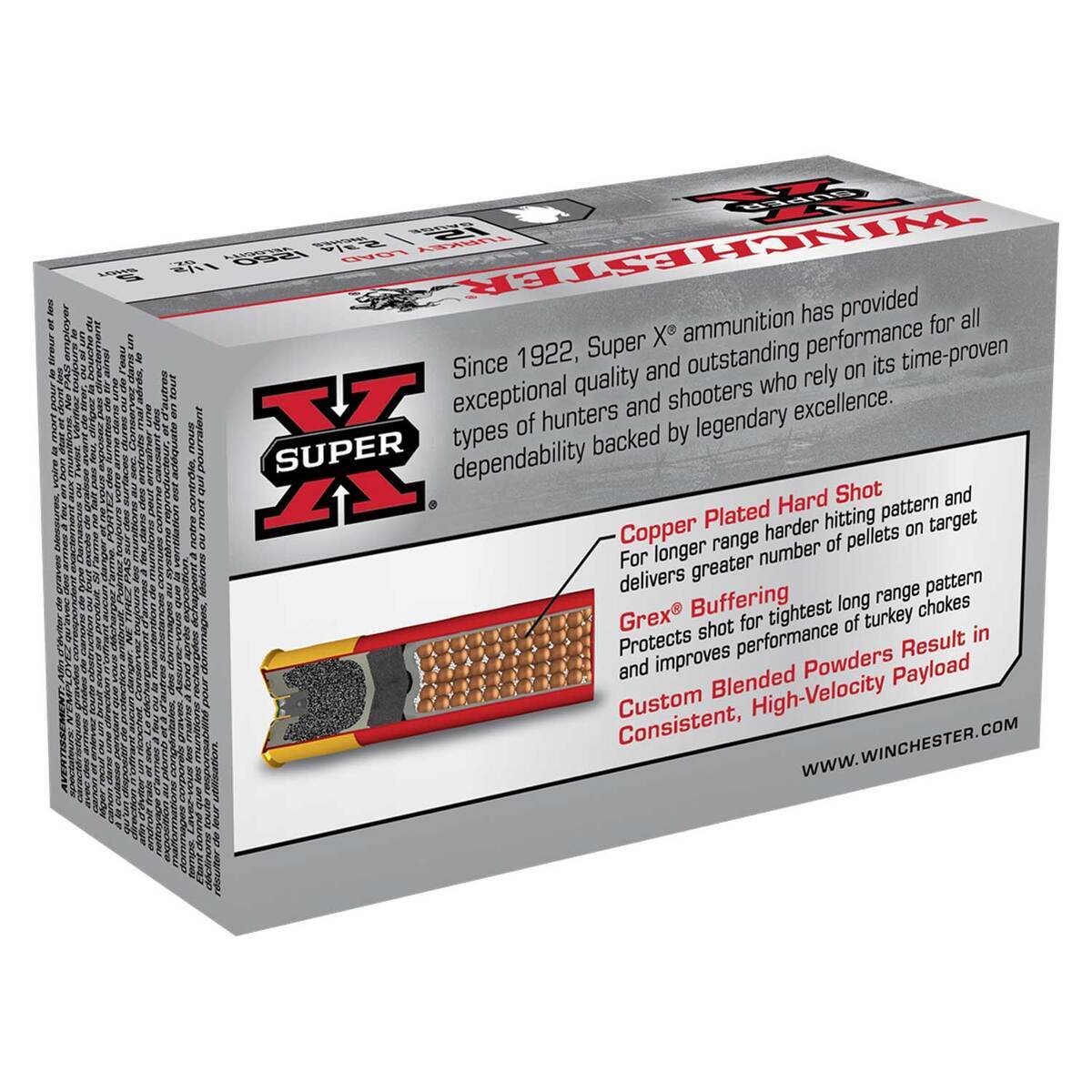 Winchester Super X 12 Gauge 2-3/4in #5 1-1/2oz Turkey Shotshells - 10 Rounds Winchester Super X 12 Gauge 2-3/4in #5 1-1/2oz Turkey Shotshells - 10 Rounds