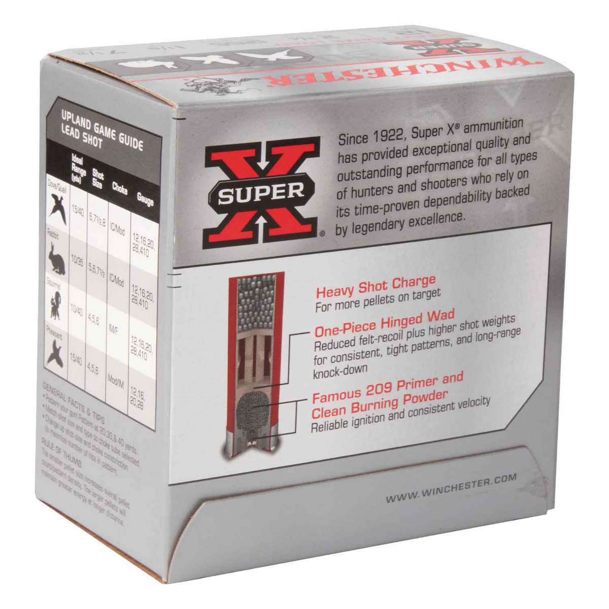 Winchester Super-X 12 Gauge 2-3/4in #7.5 1-1/8oz Upland Shotshells - 25 Rounds Winchester Super-X 12 Gauge 2-3/4in #7.5 1-1/8oz Upland Shotshells - 25 Rounds