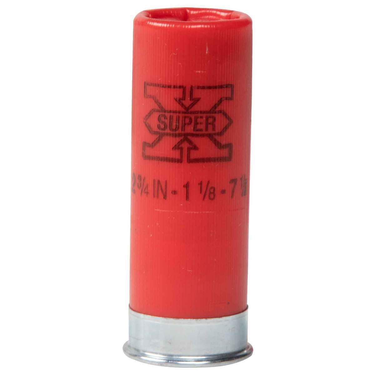 Winchester Super-X 12 Gauge 2-3/4in #7.5 1-1/8oz Upland Shotshells - 25 Rounds Winchester Super-X 12 Gauge 2-3/4in #7.5 1-1/8oz Upland Shotshells - 25 Rounds