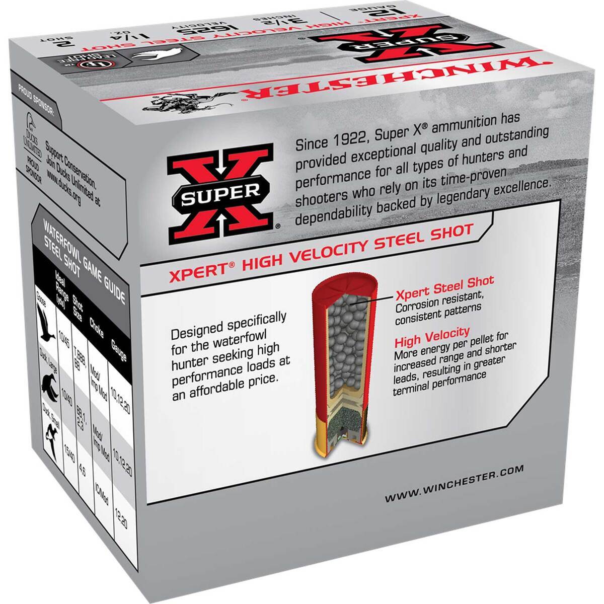Winchester Super-X 12 Gauge 3-1/2in 1-1/4oz #2 Waterfowl Shotshells - 25 Rounds Winchester Super-X 12 Gauge 3-1/2in 1-1/4oz #2 Waterfowl Shotshells - 25 Rounds