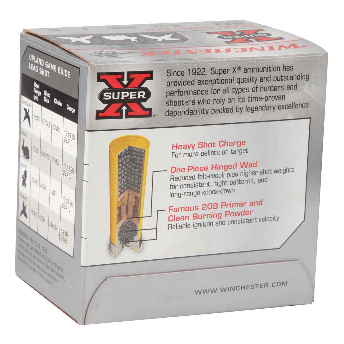 Winchester Super-X 20 Gauge 2-3/4in #6 1oz Upland Shotshells - 25 Rounds Winchester Super-X 20 Gauge 2-3/4in #6 1oz Upland Shotshells - 25 Rounds