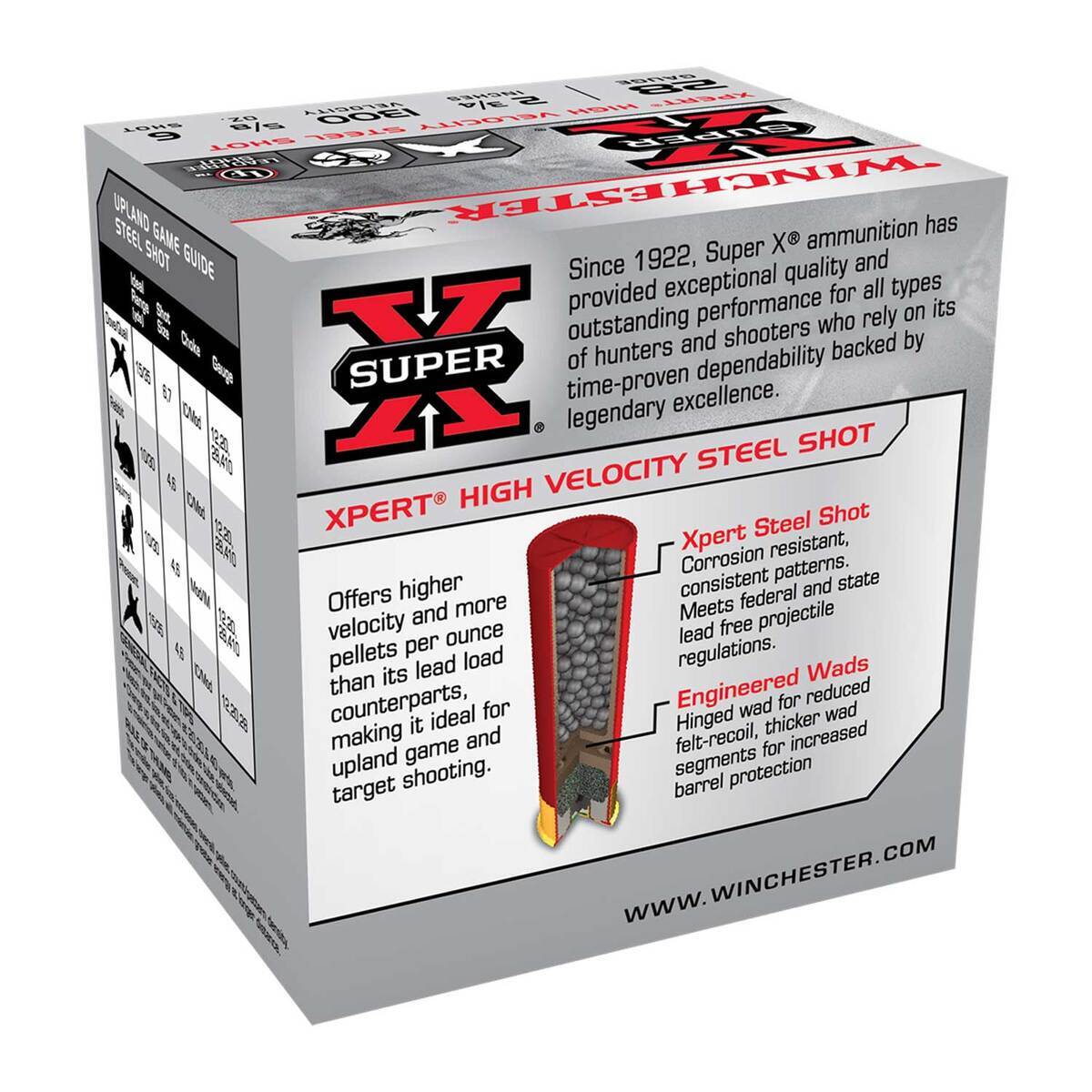 Winchester Super-X 28 Gauge 2-3/4in #6 5/8oz Game & Target Shotshells - 25 Rounds Winchester Super-X 28 Gauge 2-3/4in #6 5/8oz Game & Target Shotshells - 25 Rounds