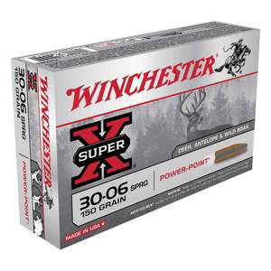 Winchester Super-X 30-06 Springfield 150gr PP Rifle Ammo - 20 Rounds
