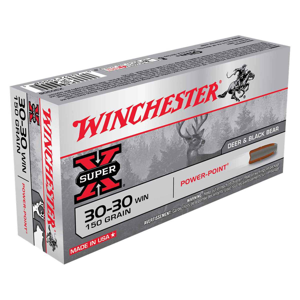 Winchester Super-X 30-30 Winchester 150gr PP Rifle Ammo - 20 Rounds
