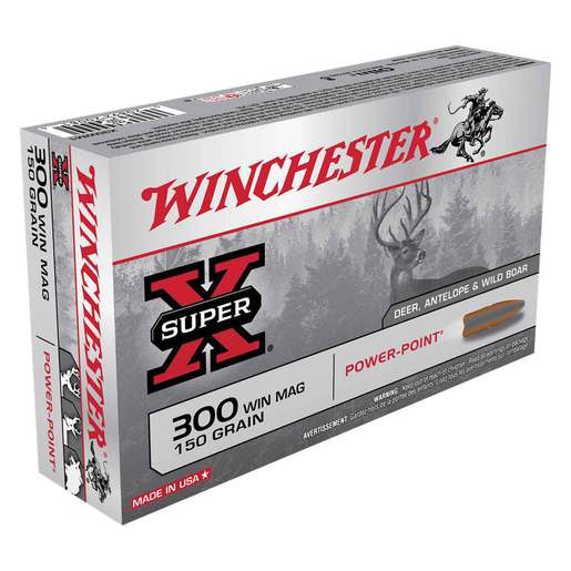 Winchester Super-X 300 Winchester Magnum 150gr PP Rifle Ammo Ammo - 20 Rounds 20 Rounds Ammo