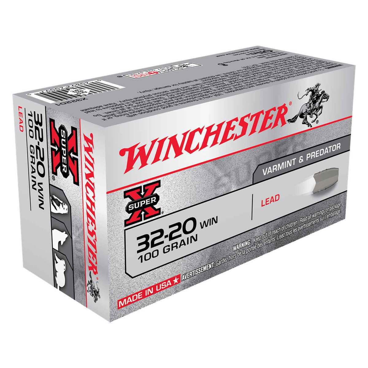 Winchester Super X 32 20 Winchester 100gr Lead Rifle Ammo 50 Rounds winchester-super-x-32-20-winchester-100gr-lead-rifle-ammo-50-rounds