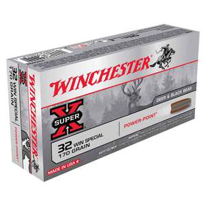 Winchester Super-X 32 Winchester Special 170gr PP Rifle Ammo - 20 Rounds Winchester Super-X 32 Winchester Special 170gr PP Rifle Ammo - 20 Rounds