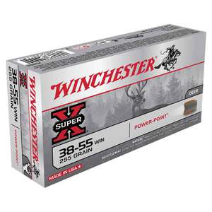 Winchester Super-X 38-55 Winchester 255gr PP Rifle Ammo - 20 Rounds Winchester Super-X 38-55 Winchester 255gr PP Rifle Ammo - 20 Rounds