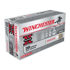 Winchester Super X 38 Special 125gr WC Handgun Ammo - 50 Rounds