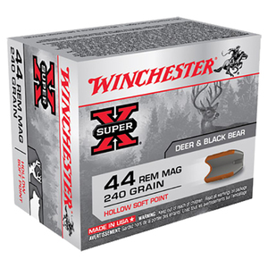 Winchester Super X 44 Magnum 240gr JHP Handgun Ammo - 20 Rounds