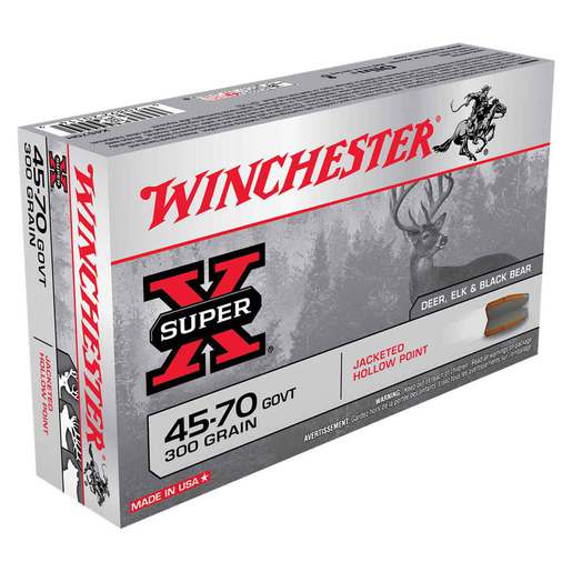 Winchester Super-X 45-70 Government 300gr JHP Rifle Ammo Ammo - 20 Rounds 20 Rounds Ammo