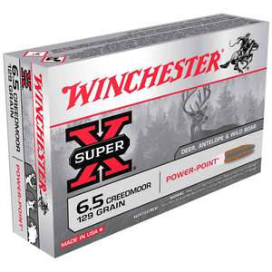 Winchester Super-X 6.5 Creedmoor 129gr PP Rifle Ammo - 20 Rounds