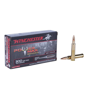 Winchester Super X Power Max Bonded 300 Winchester Magnum 150gr PHP Rifle Ammo - 20 Rounds Winchester Super X Power Max Bonded 300 Winchester Magnum 150gr PHP Rifle Ammo - 20 Rounds
