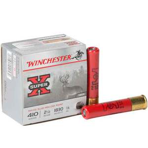Winchester Super-X Rifled Slug Hollow Point 410 2-1/2in 1/5oz Slug Shotshells - 15 Rounds Winchester Super-X Rifled Slug Hollow Point 410 2-1/2in 1/5oz Slug Shotshells - 15 Rounds