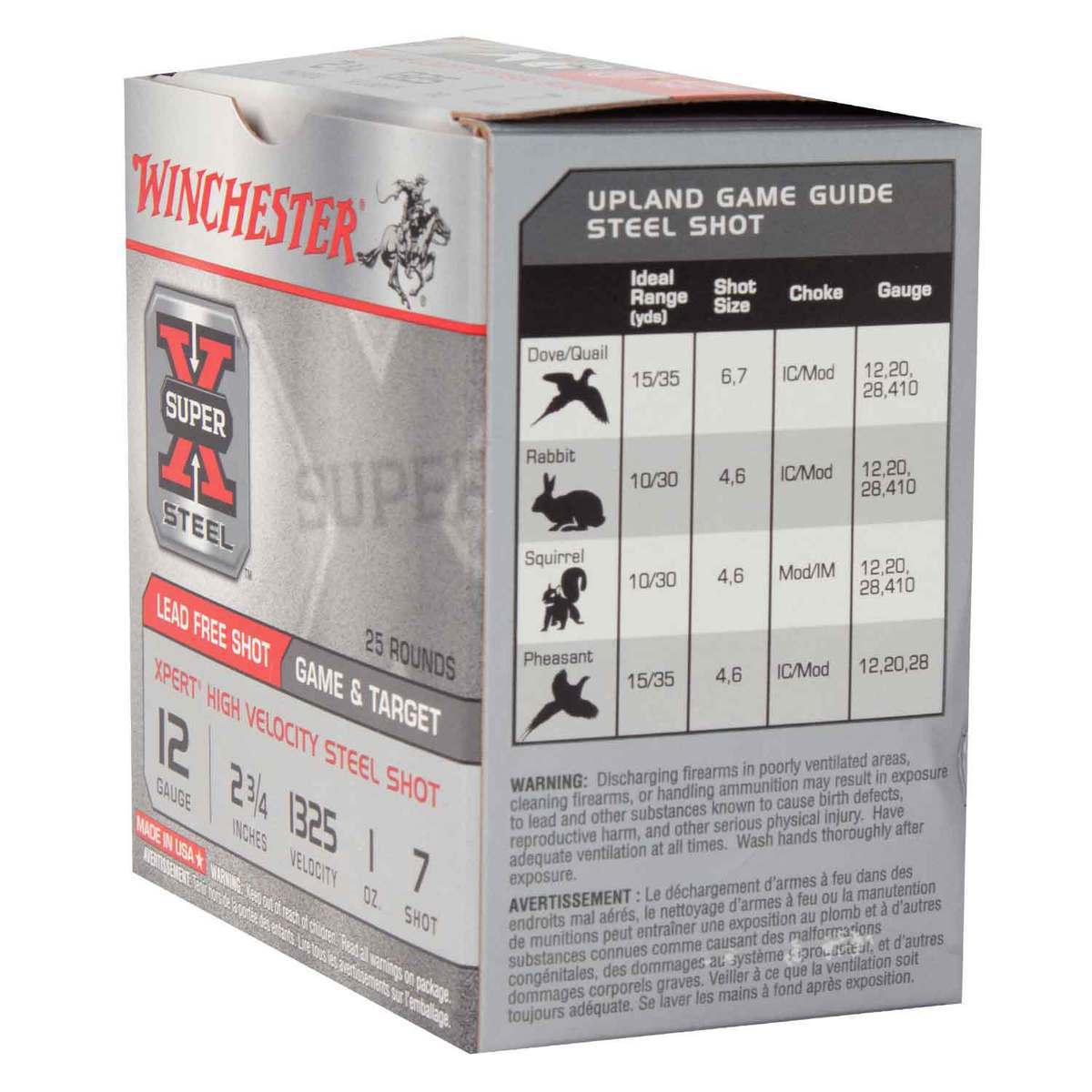 Winchester Super X Xpert High Velocity 12ga 2-3/4in #7 1oz Shotshells - 25 Rounds Winchester Super X Xpert High Velocity 12ga 2-3/4in #7 1oz Shotshells - 25 Rounds