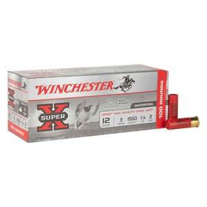 Winchester Super X Xpert High Velocity 12ga 3in #2 1-1/8oz Waterfowl Shotshells - 100 Rounds