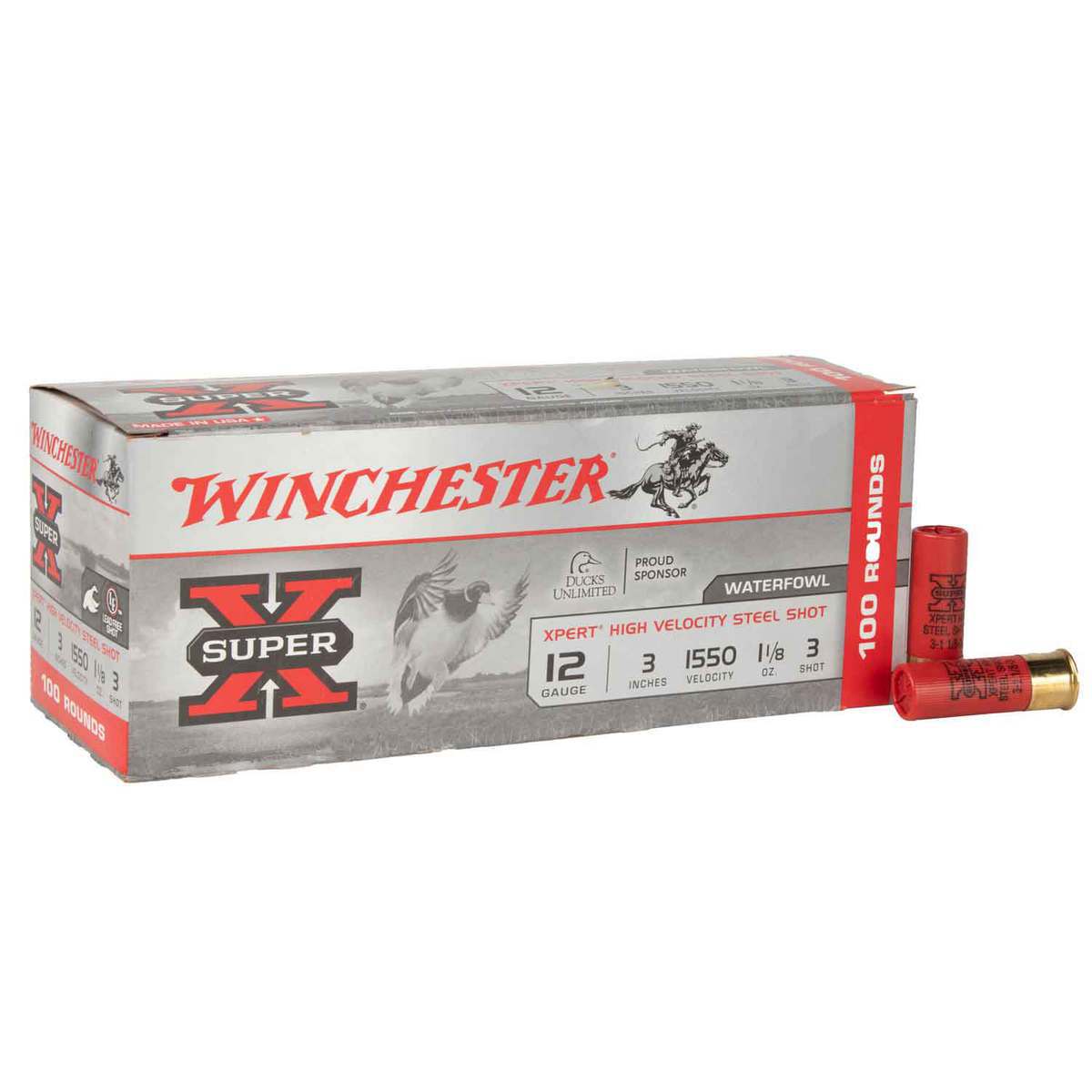 Winchester Super X Xpert High Velocity 12ga 3in #3 1-1/8oz Shotshells - 100 Rounds Winchester Super X Xpert High Velocity 12ga 3in #3 1-1/8oz Shotshells - 100 Rounds