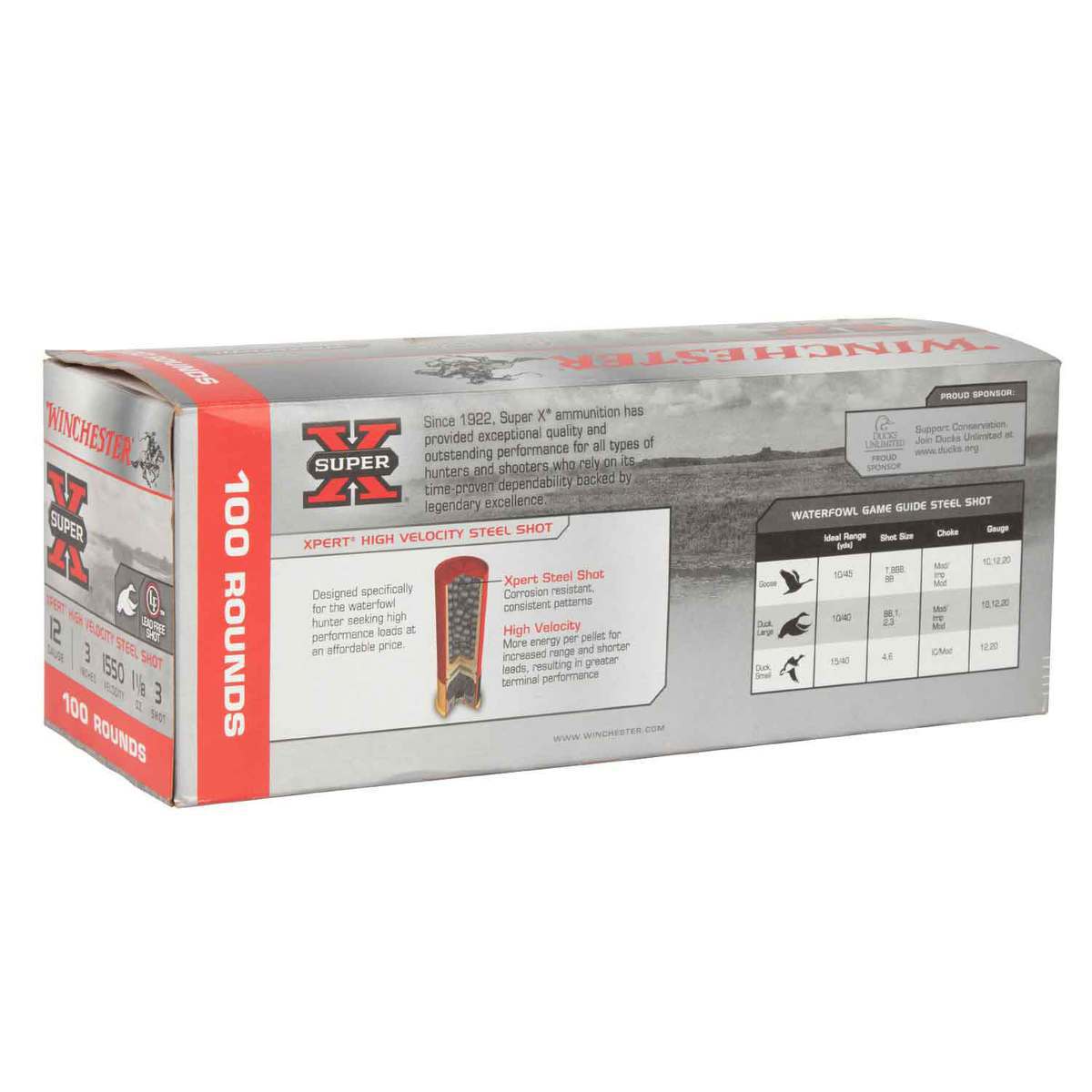 Winchester Super X Xpert High Velocity 12ga 3in #3 1-1/8oz Shotshells - 100 Rounds Winchester Super X Xpert High Velocity 12ga 3in #3 1-1/8oz Shotshells - 100 Rounds