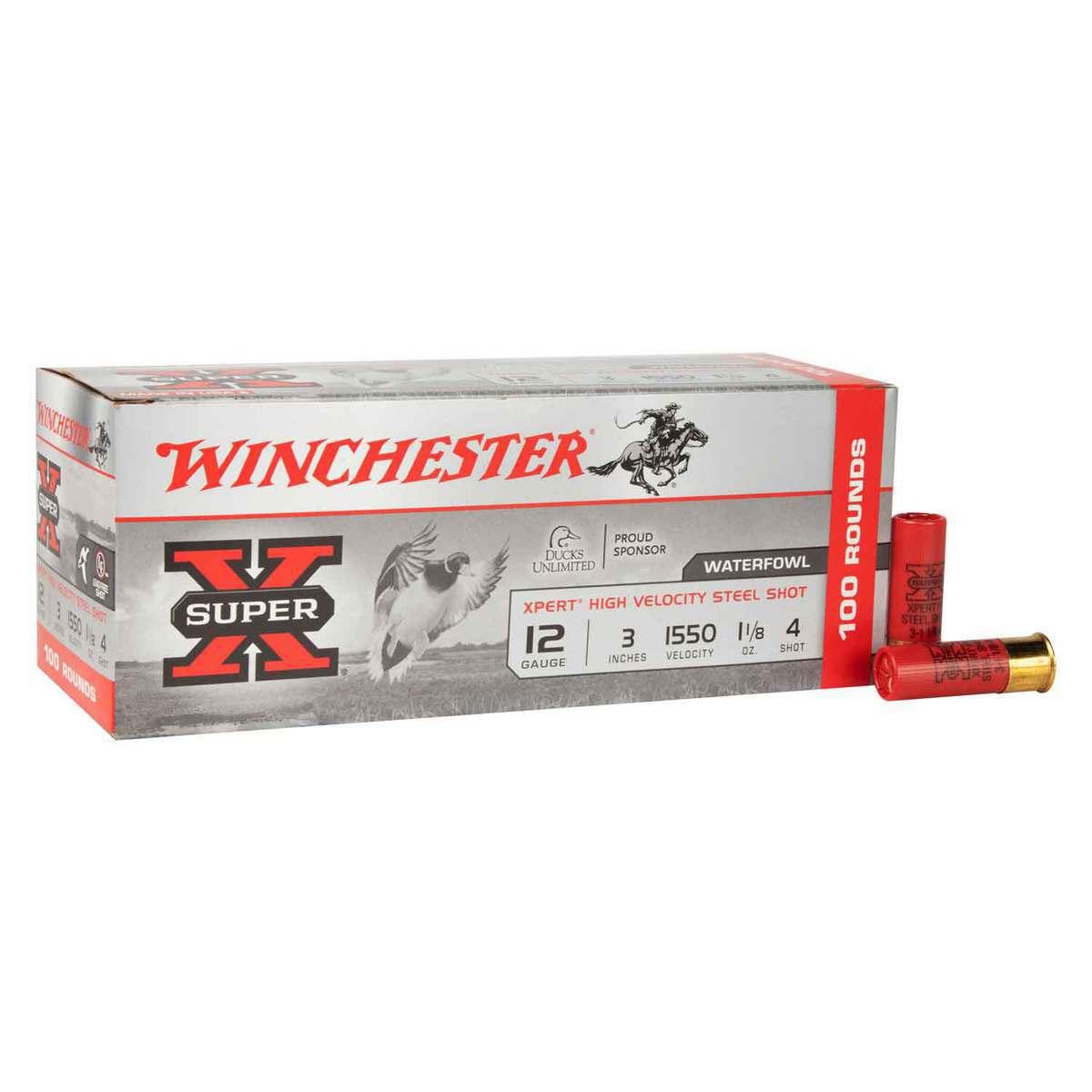 Winchester Super-X Xpert High-Velocity Steel Waterfowl, 12 Gauge, 3, 1 1/8  oz., 25 Rounds - 166792, 12 Gauge Shells at Sportsman's Guide