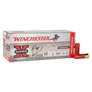 Winchester Super X Xpert High Velocity 12 Gauge 3in #4 1-1/8oz Waterfowl Shotshells - 100 Rounds