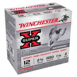 Winchester Super-X Xpert High Velocity Steel Shot 12 Gauge 2-