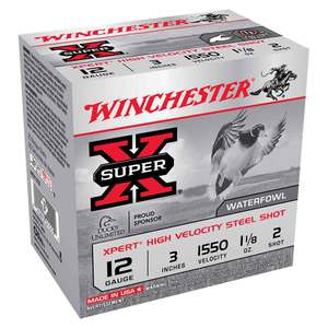 Winchester Super-X Xpert High Velocity Steel Shot 12 Gauge 3in #2