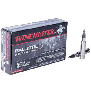 Winchester Supreme 270 WSM (Winchester Short Mag) 150gr Ballistic Silvertip Rifle Ammo - 20 Rounds