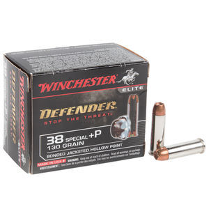 Winchester Supreme Defender PDX1 38 Special +P 130gr BJHP Handgun Ammo - 20 Rounds