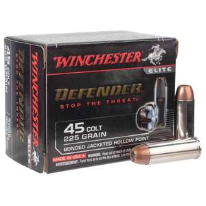 Winchester Supreme Defender PDX1 45 (Long) Colt 225gr BJHP Handgun Ammo - 20 Rounds
