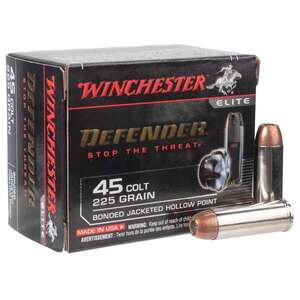 Winchester Supreme Defender PDX1 45 (Long) Colt 225gr BJHP Handgun Ammo - 20 Rounds Winchester Supreme Defender PDX1 45 (Long) Colt 225gr BJHP Handgun Ammo - 20 Rounds