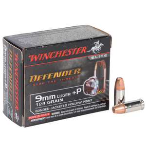 Winchester Supreme Defender PDX1 9mm Luger +P 124gr BJHP Handgun Ammo - 20 Rounds Winchester Supreme Defender PDX1 9mm Luger +P 124gr BJHP Handgun Ammo - 20 Rounds