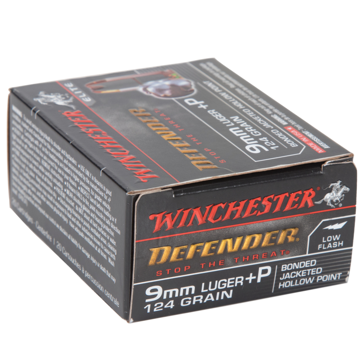 Winchester Supreme Defender PDX1 9mm Luger +P 124gr BJHP Handgun Ammo - 20 Rounds Winchester Supreme Defender PDX1 9mm Luger +P 124gr BJHP Handgun Ammo - 20 Rounds